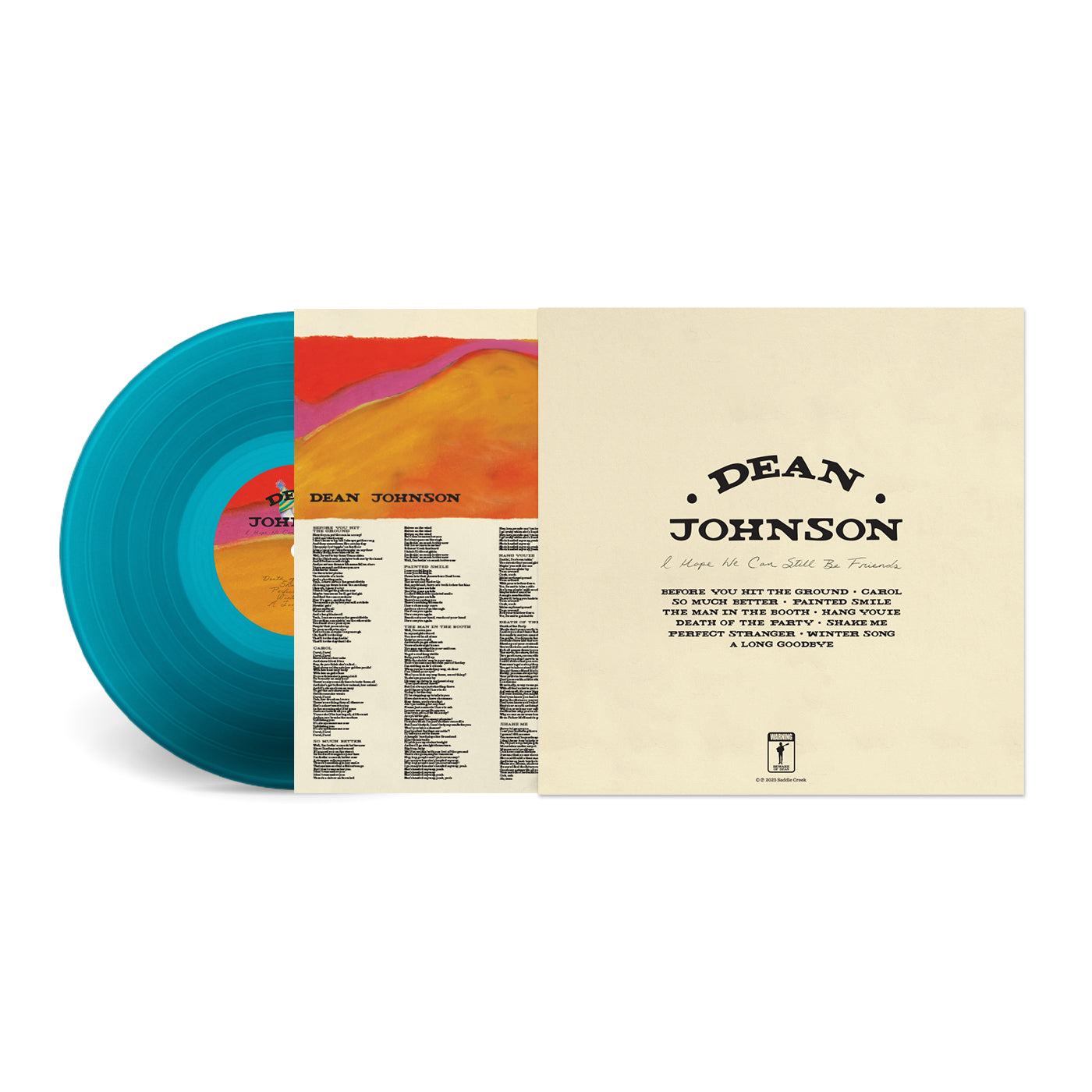 Dean Johnson - I Hope We Can Still Be Friends (Blue Vinyl Record)