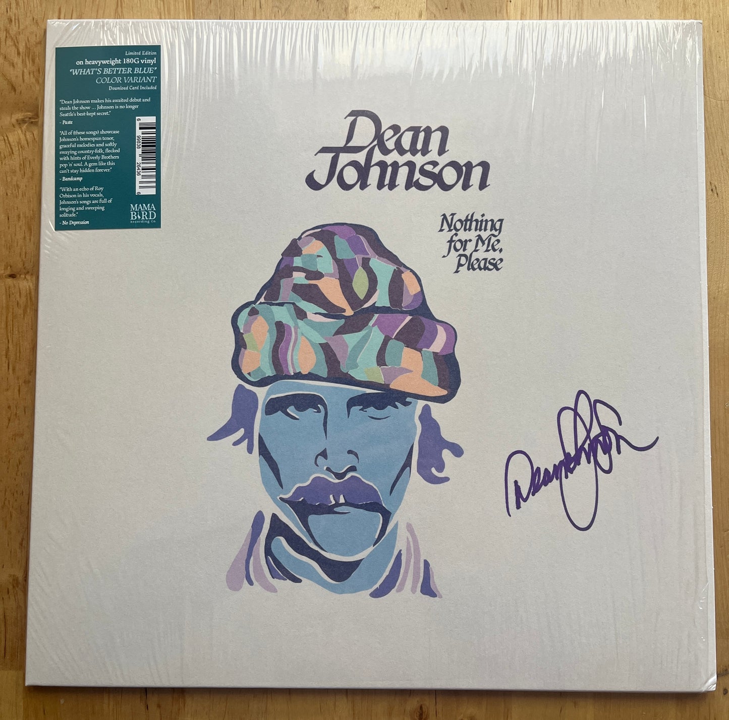 Dean Johnson - Nothing For Me, Please (Signed Vinyl Record)